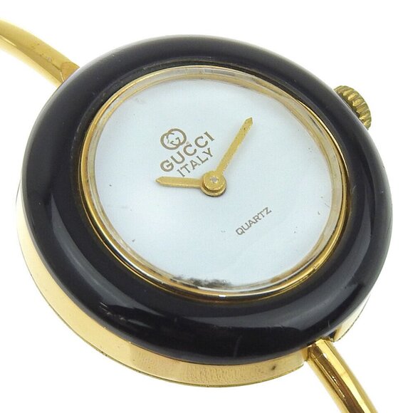 GUCCI Change bezel Watches WhiteDial Plated Gold Quartz Analog display Women - Picture 10 of 15